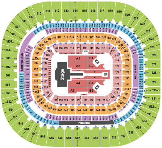 Bank Of America Stadium Shakira Seating Chart